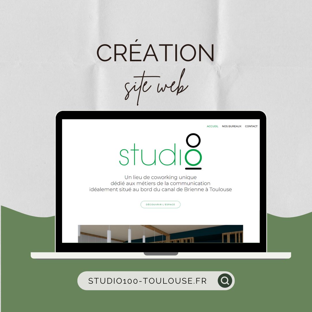 Création de site web pour l'espace de coworking Studio 100
